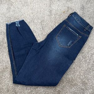 SHEIN Dark Blue Skinny Jeans for Men